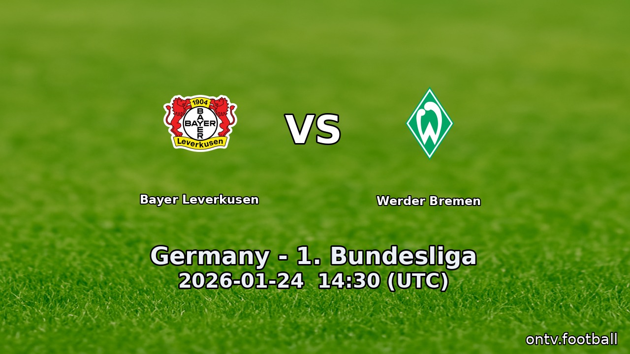 Bayer Leverkusen vs Werder Bremen