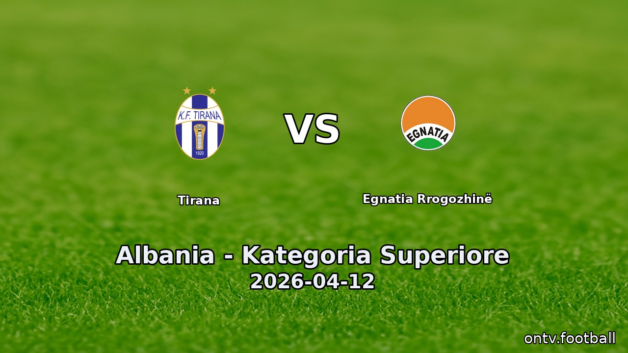 Tirana vs Egnatia Rrogozhinë