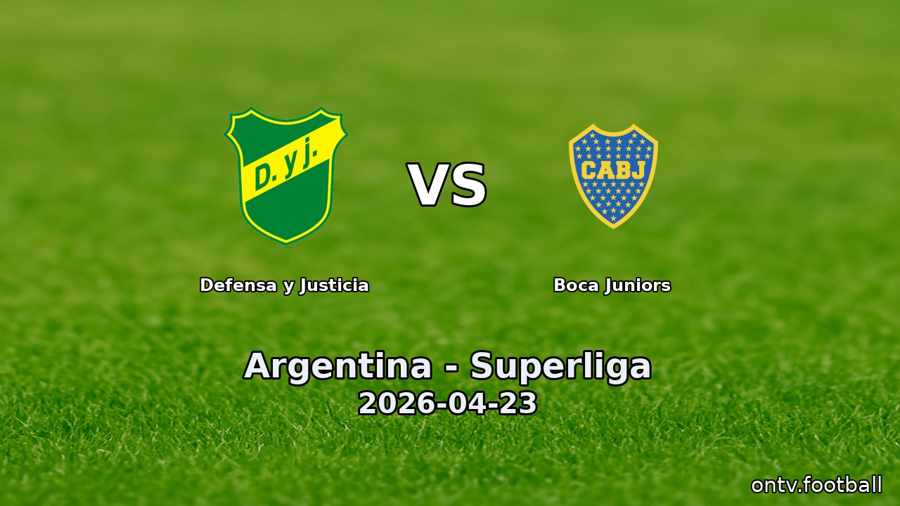 Defensa y Justicia vs Boca Juniors