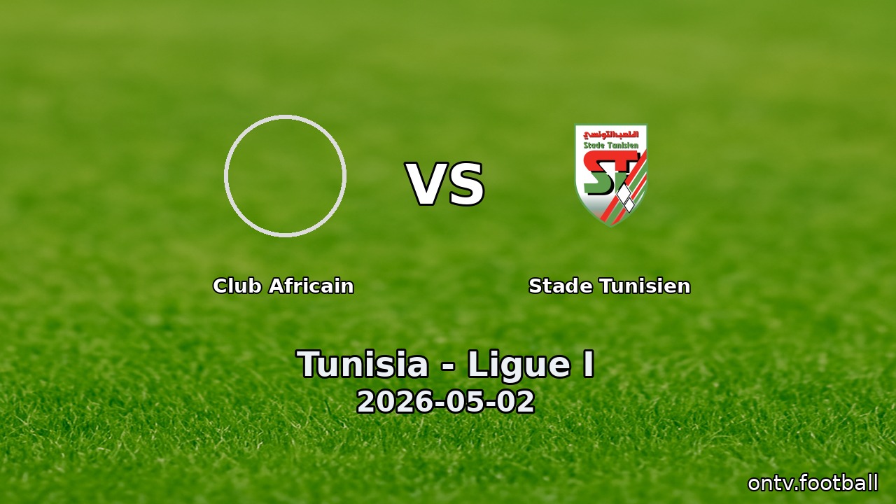 Club Africain vs Stade Tunisien