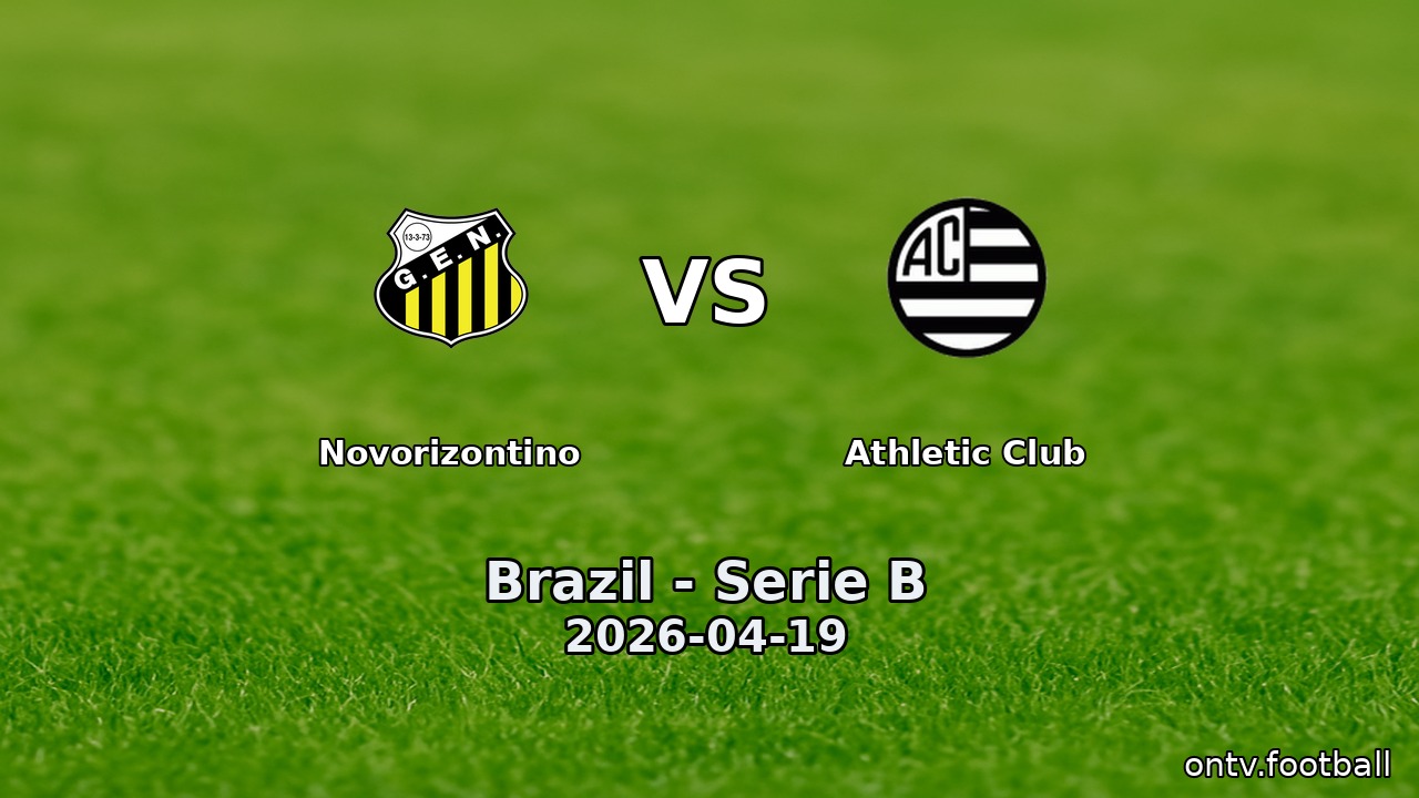 Novorizontino vs Athletic Club