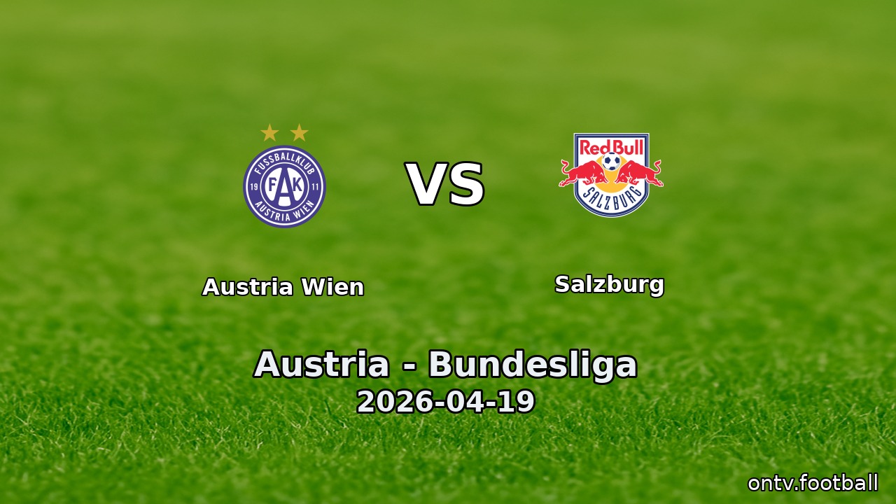 Austria Wien vs Salzburg