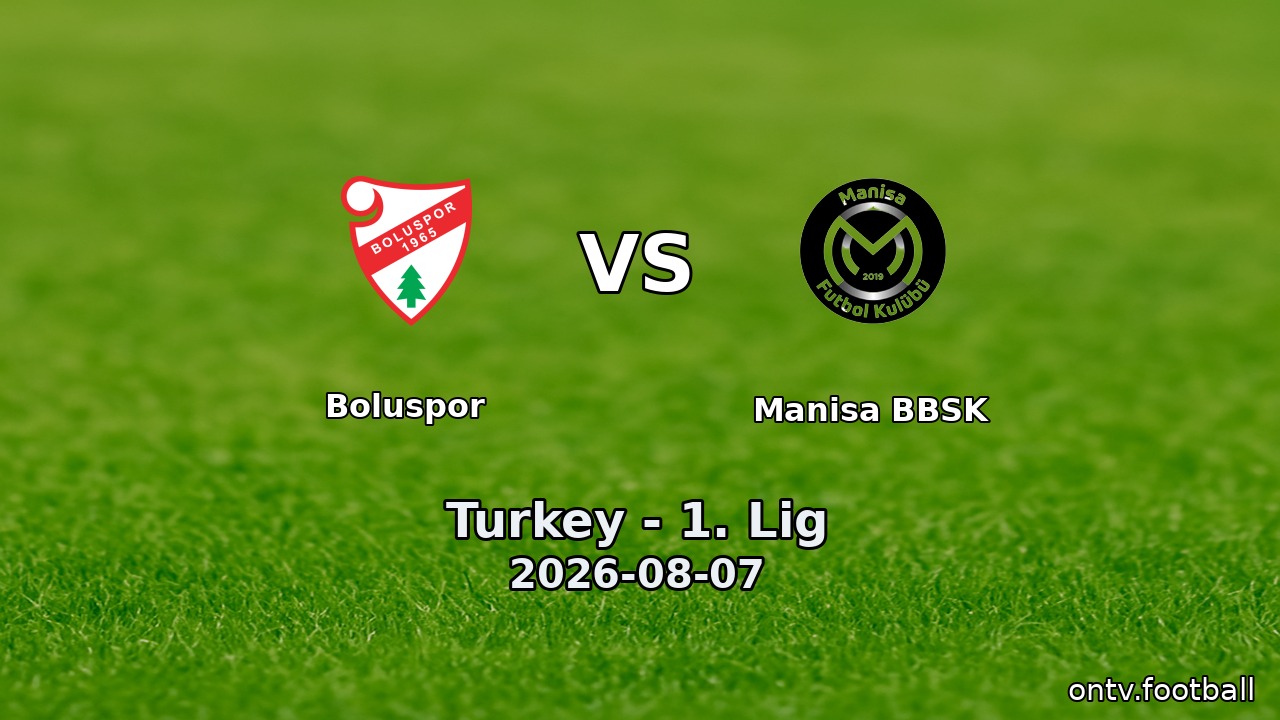 Boluspor vs Manisa BBSK