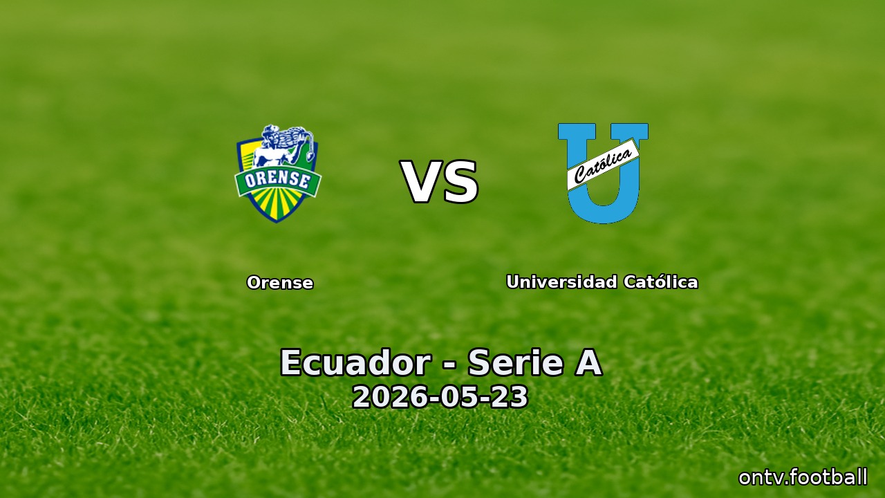 Orense vs Universidad Católica