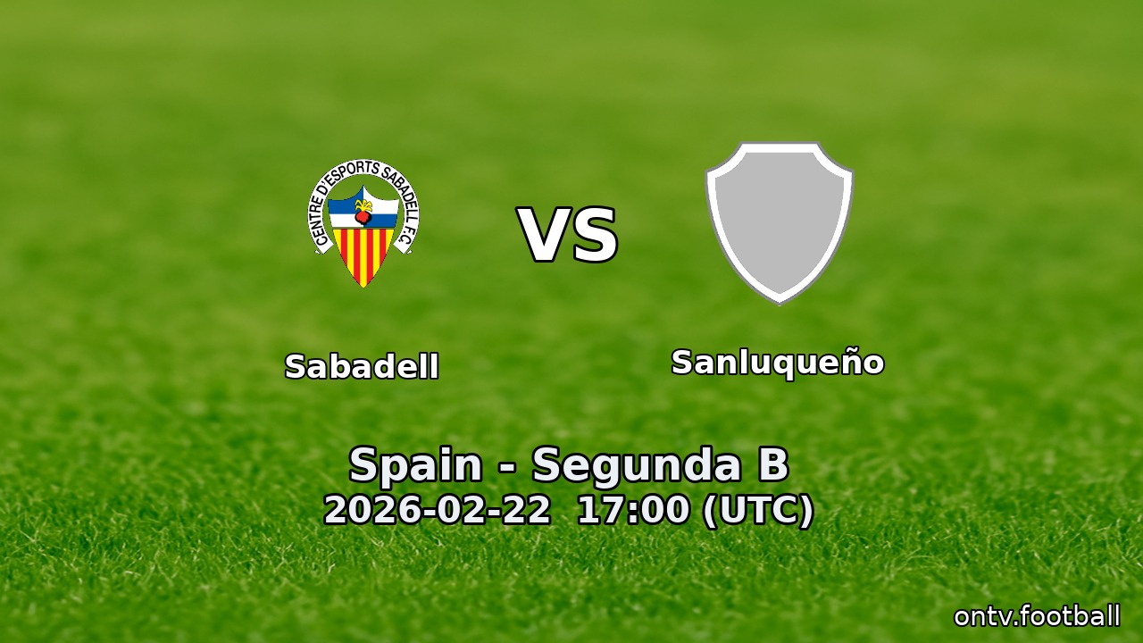 Sabadell vs Sanluqueño