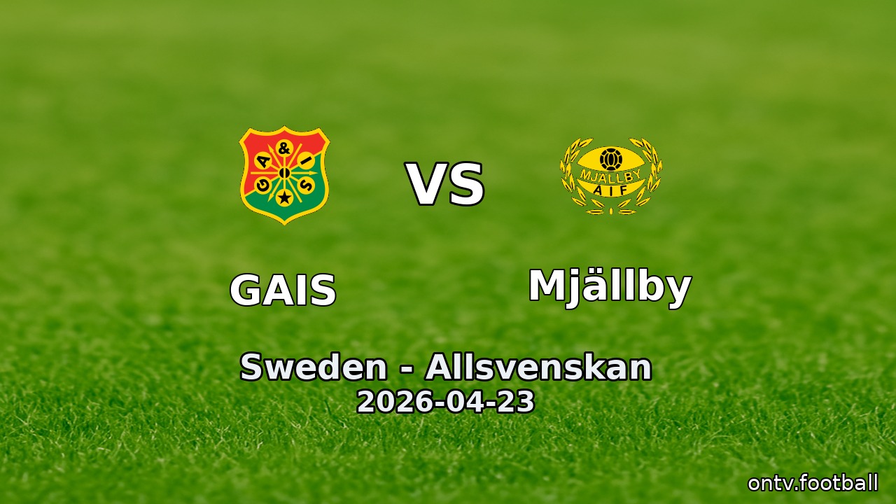 GAIS vs Mjällby