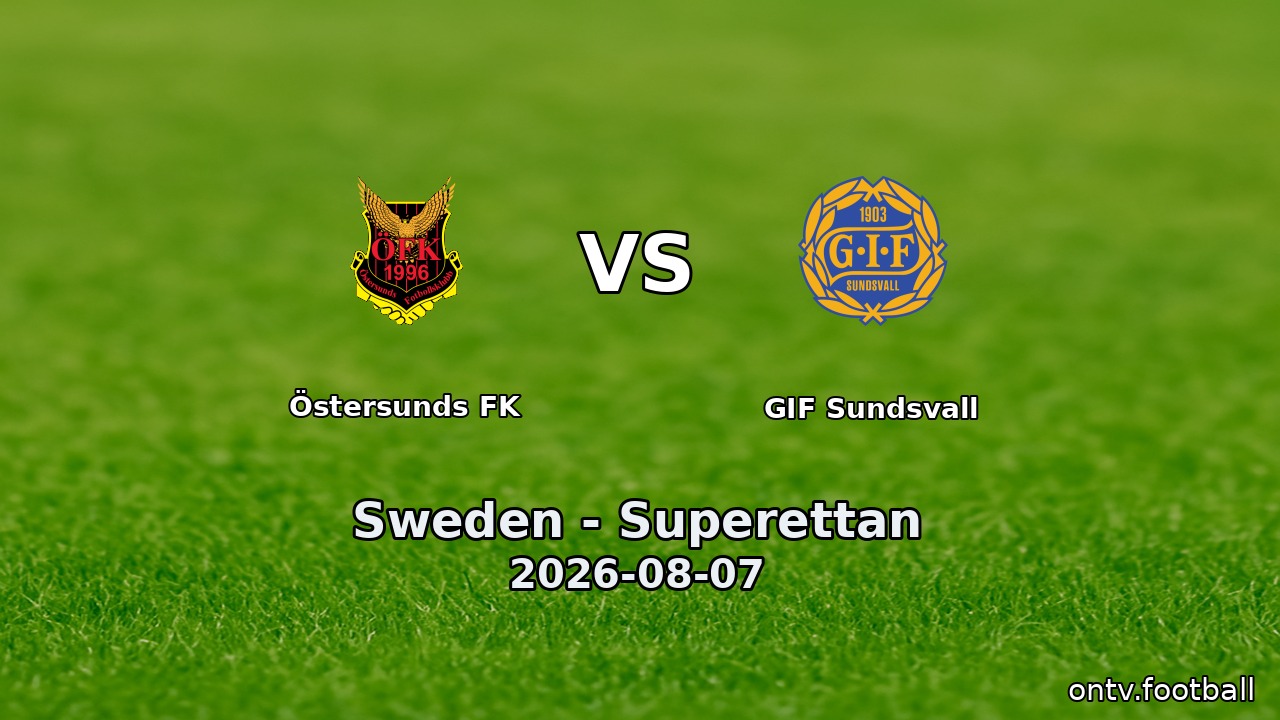 Östersunds FK vs GIF Sundsvall