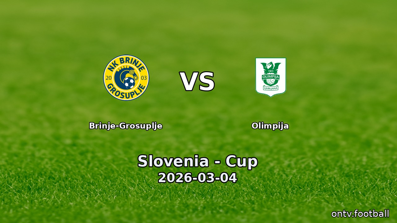 Brinje-Grosuplje vs Olimpija