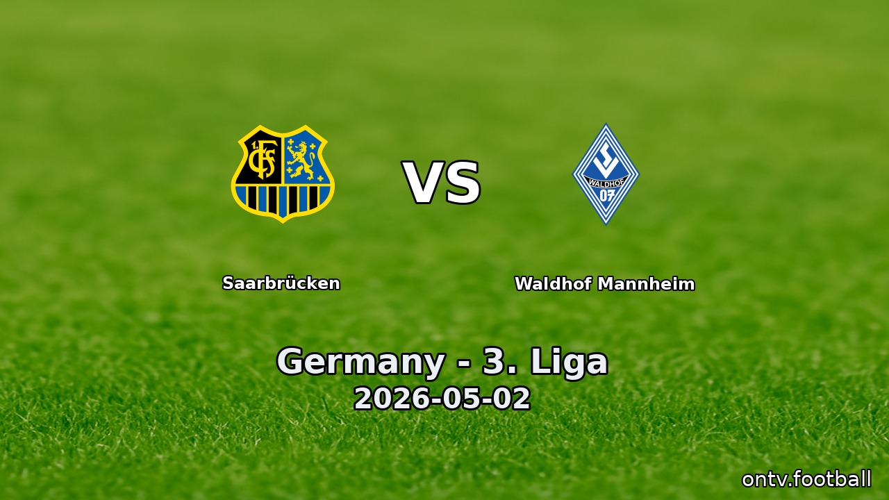 Saarbrücken vs Waldhof Mannheim