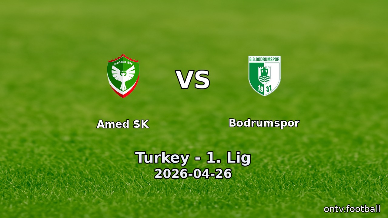 Amed SK vs Bodrumspor