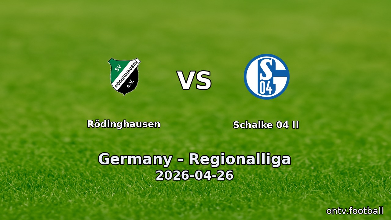 Rödinghausen vs Schalke 04 II