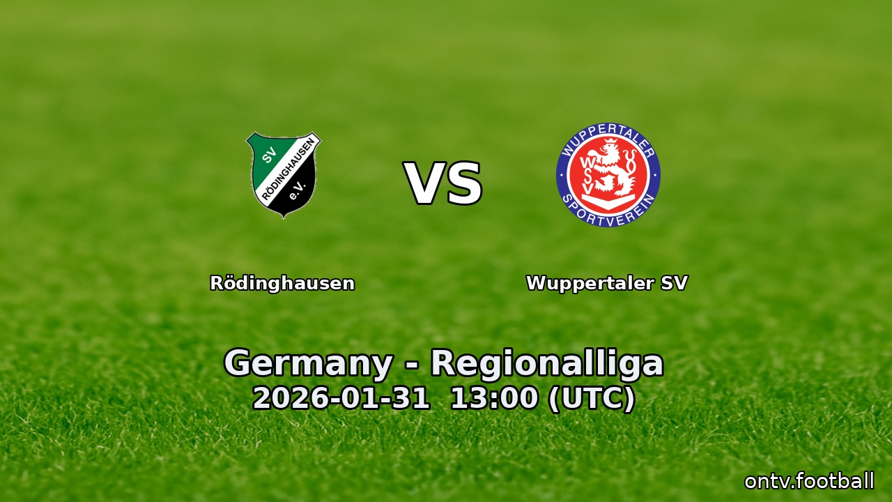 Rödinghausen vs Wuppertaler SV