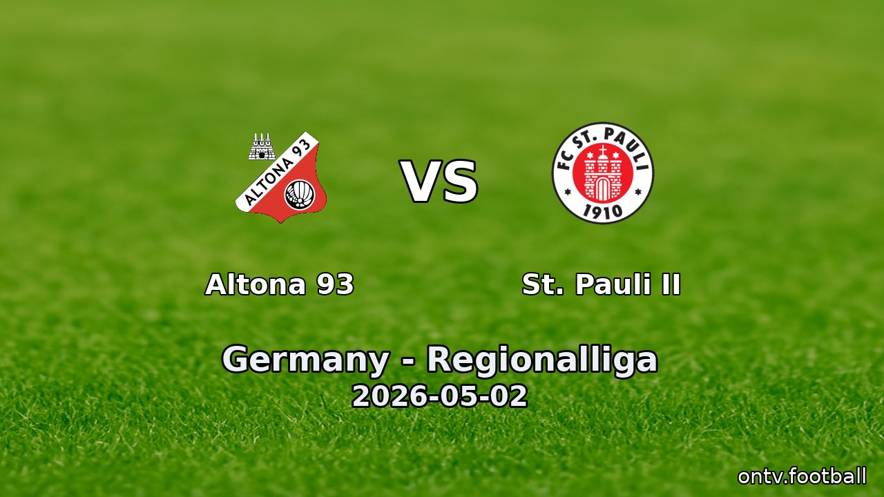 Altona 93 vs St. Pauli II