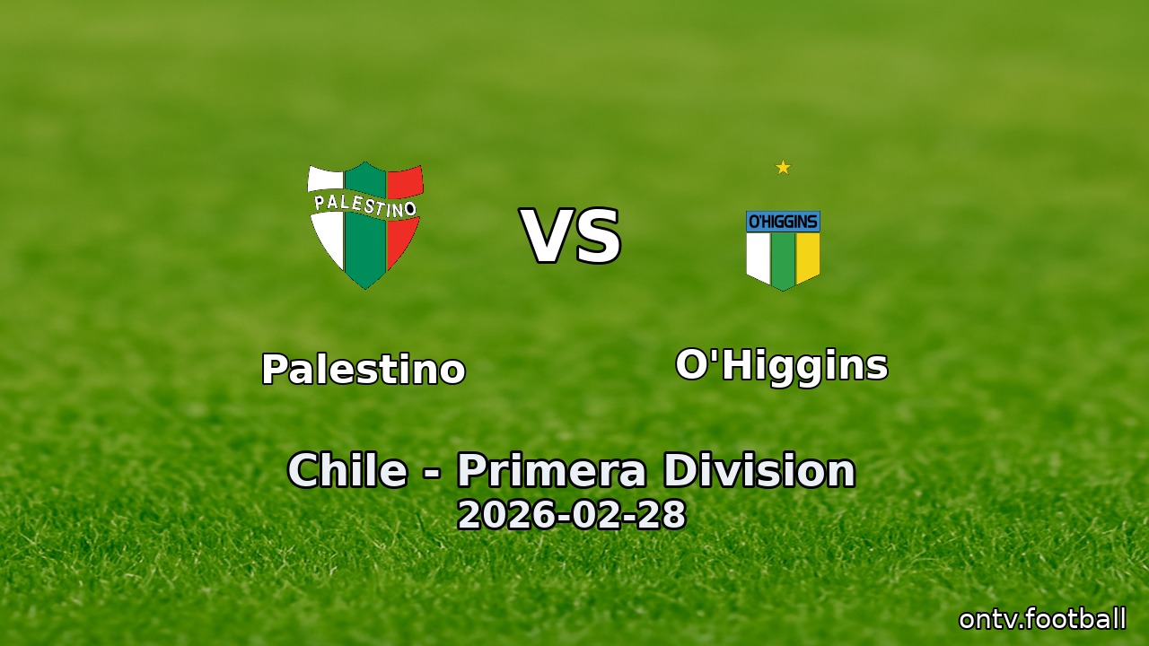 Palestino vs O'Higgins