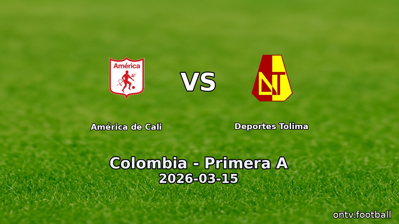 América de Cali vs Deportes Tolima
