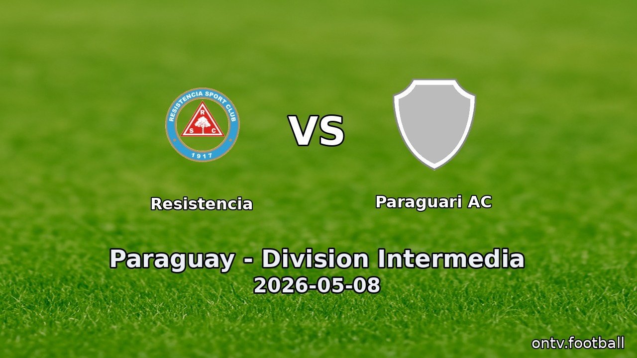 Resistencia vs Paraguari AC
