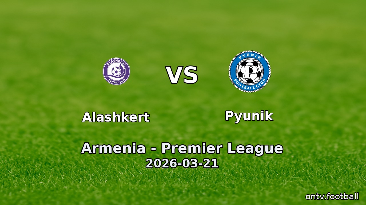 Alashkert vs Pyunik