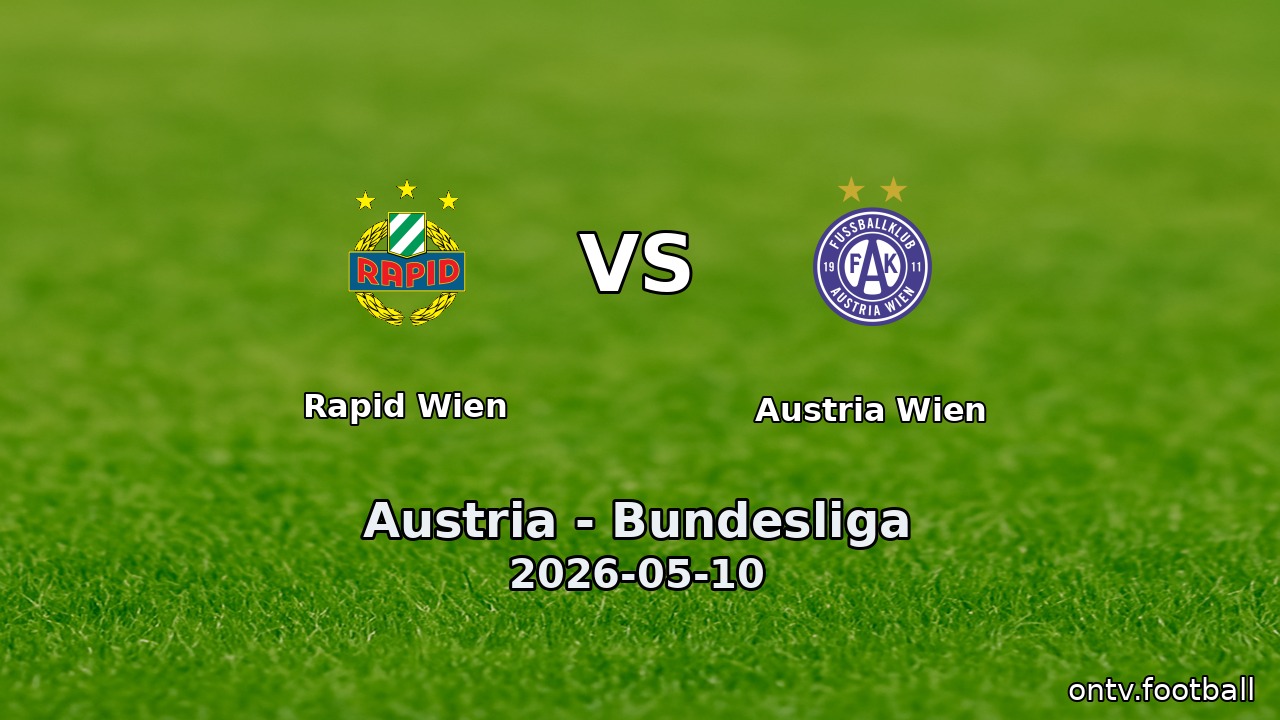Rapid Wien vs Austria Wien