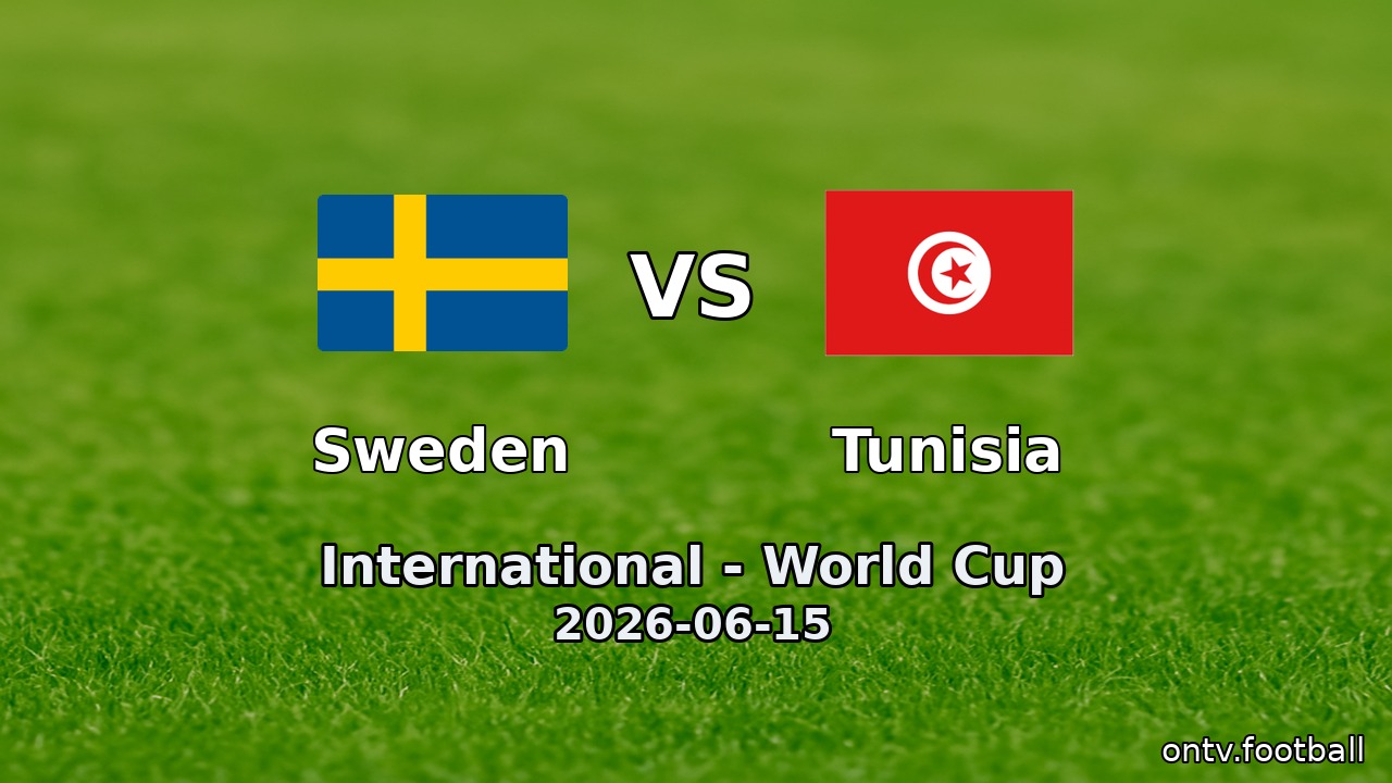 Sweden vs Tunisia