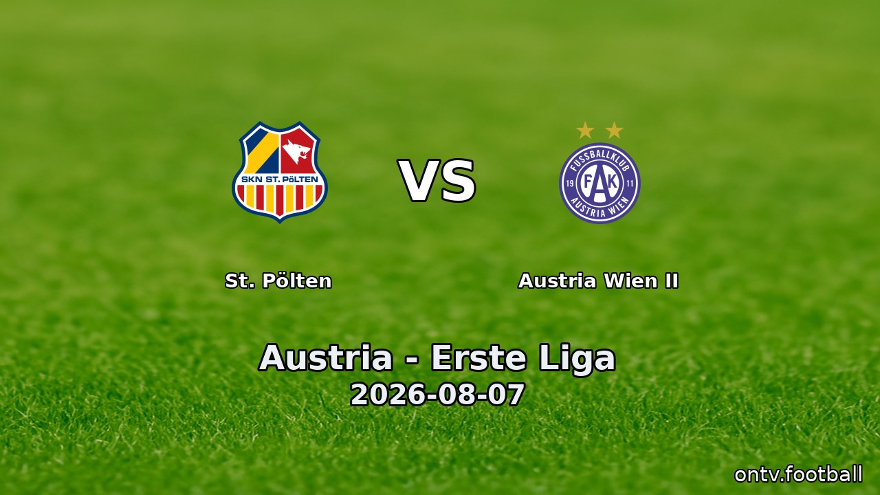 St. Pölten vs Austria Wien II