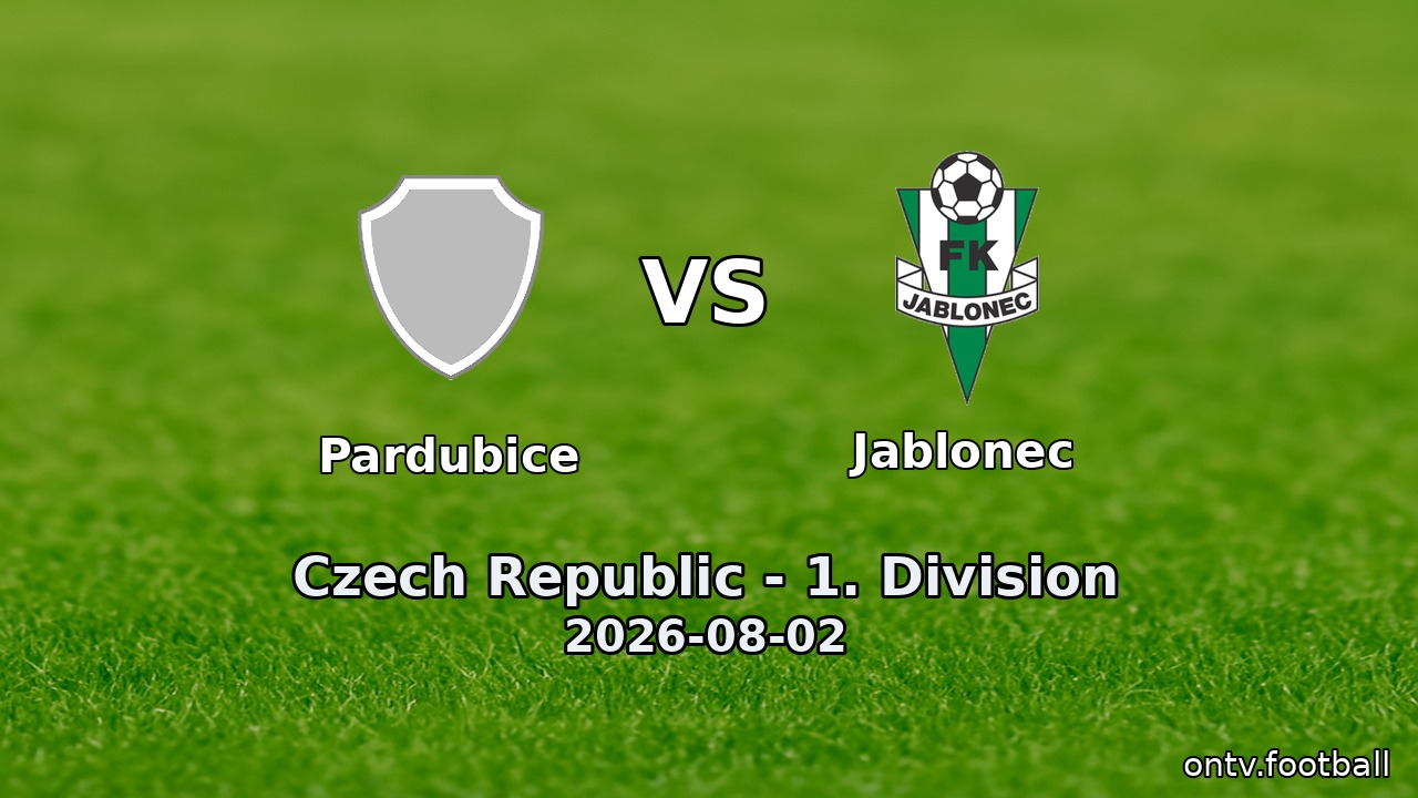 Pardubice vs Jablonec