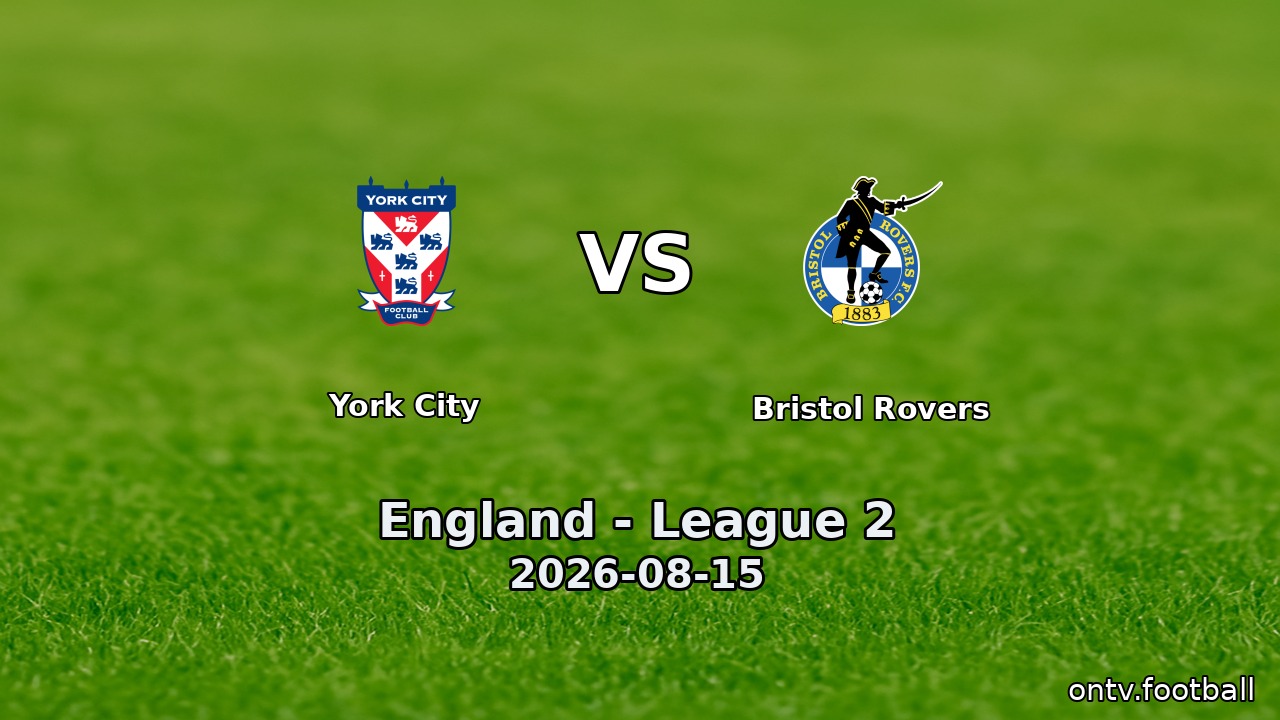 York City vs Bristol Rovers