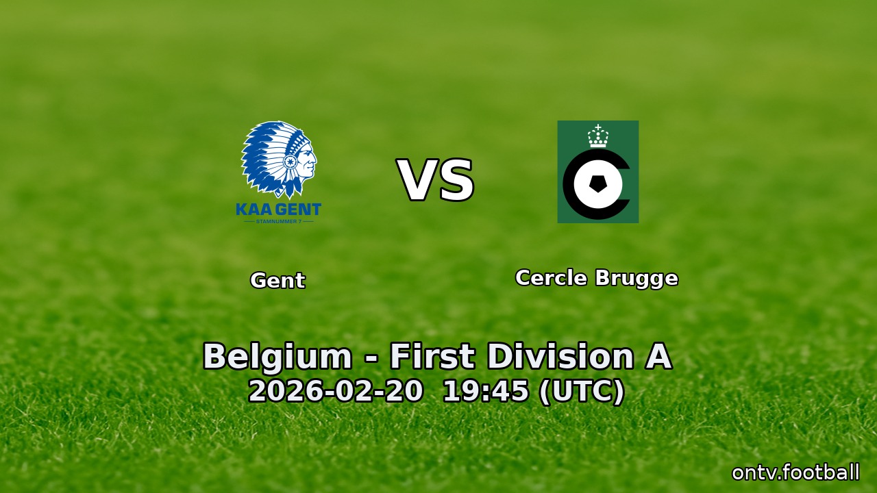 Gent vs Cercle Brugge