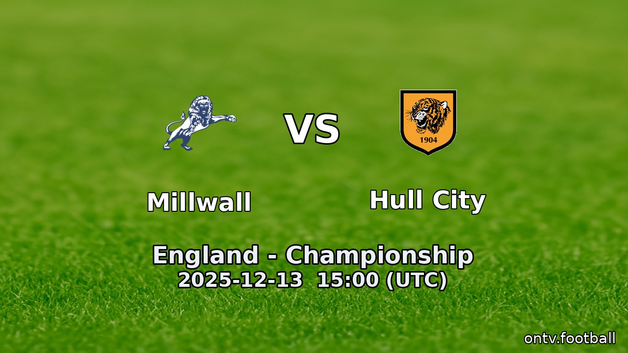 Millwall vs Hull City