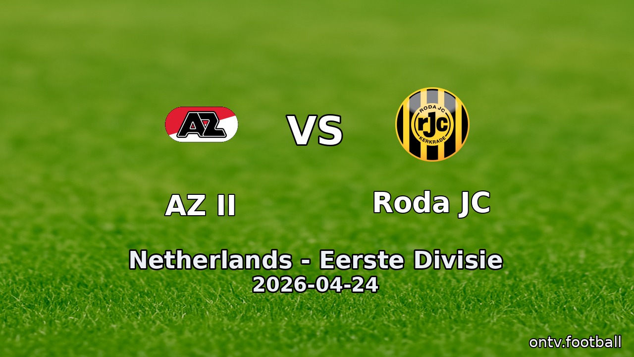 AZ II vs Roda JC