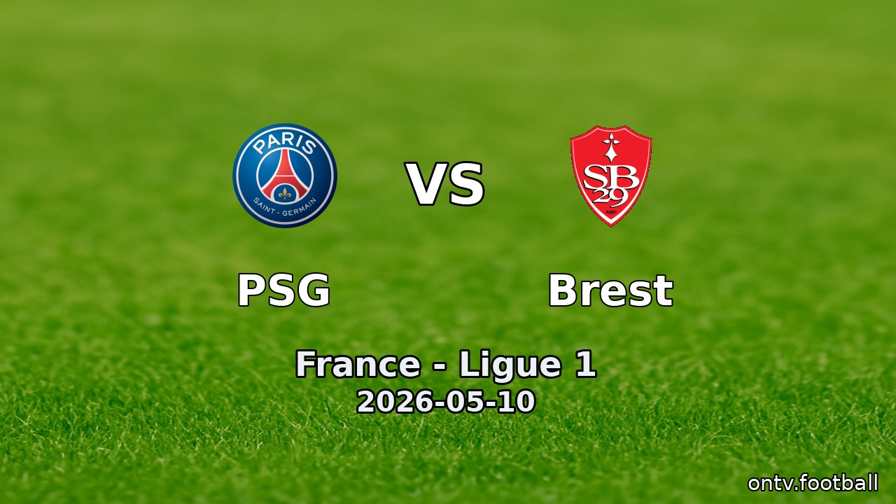 PSG vs Brest