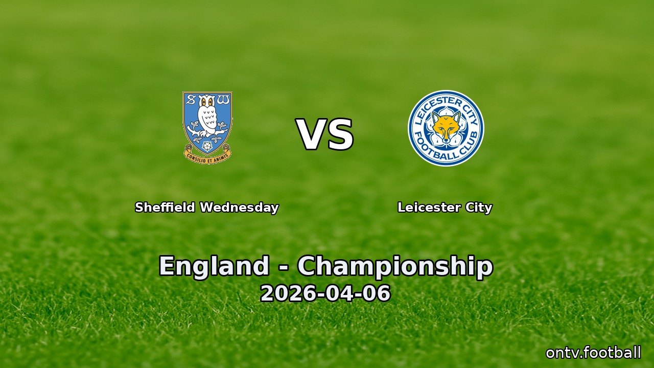 Sheffield Wednesday vs Leicester City