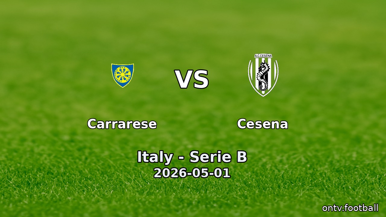 Carrarese vs Cesena