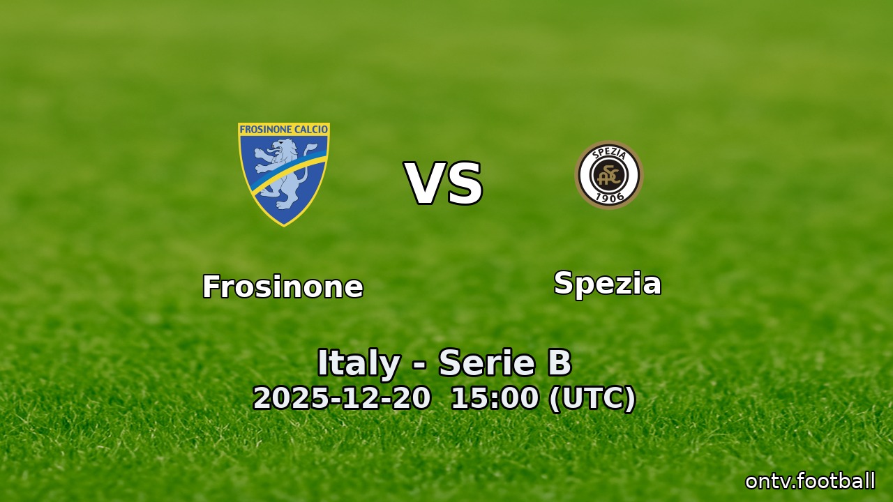Frosinone vs Spezia