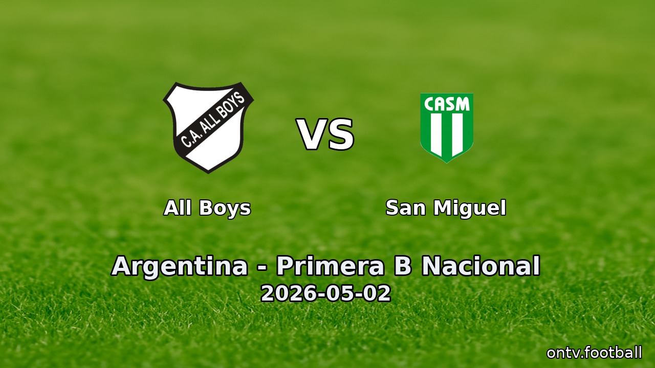 All Boys vs San Miguel