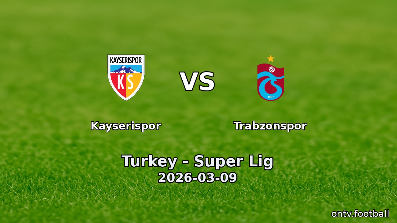 Kayserispor vs Trabzonspor