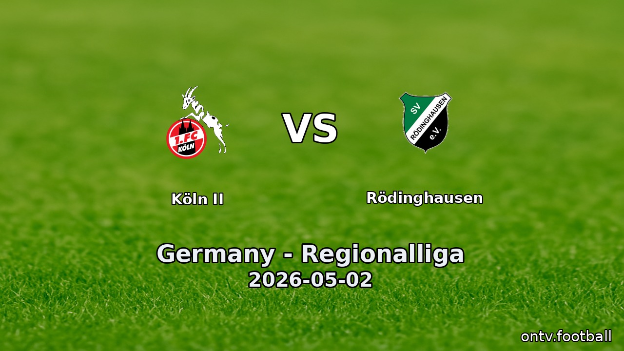 Köln II vs Rödinghausen