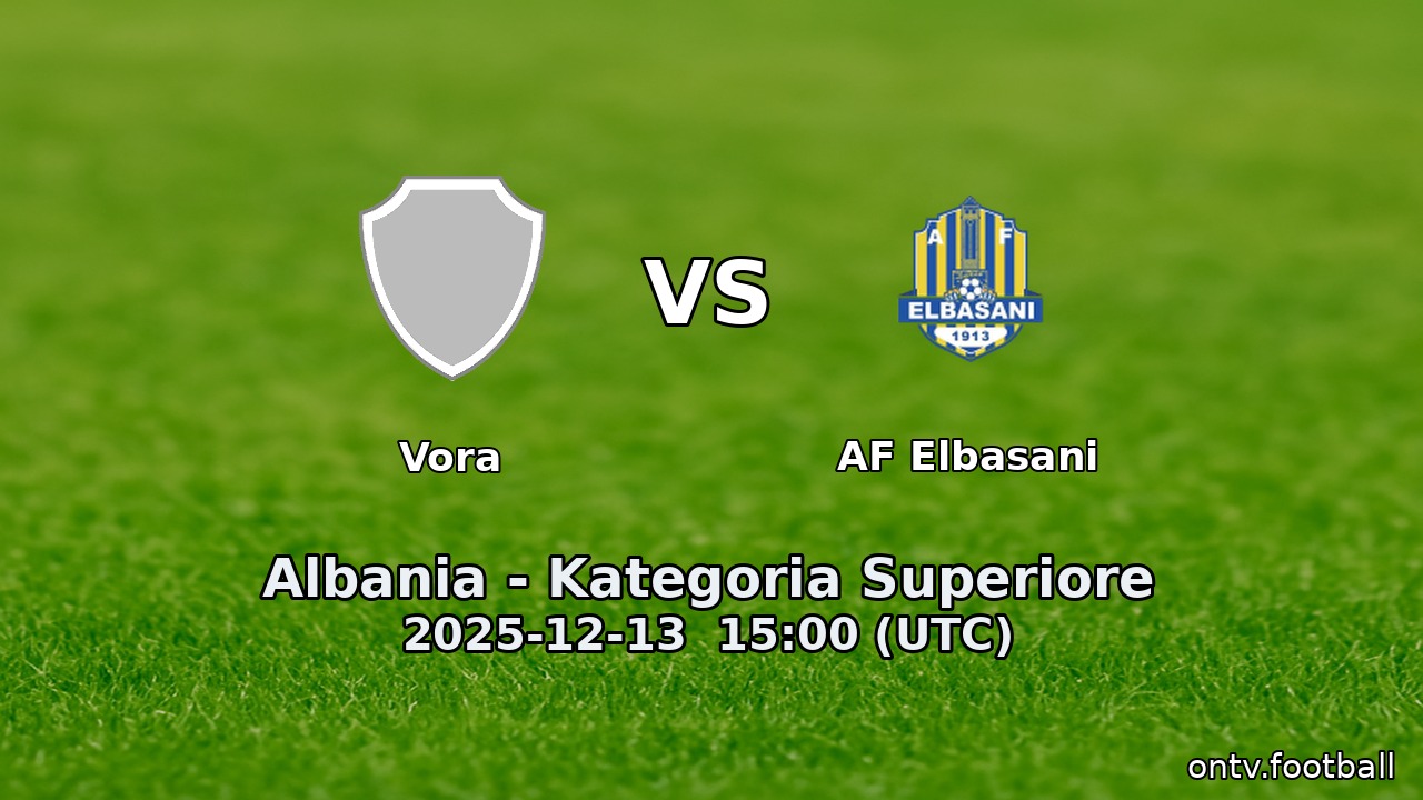 Vora vs AF Elbasani