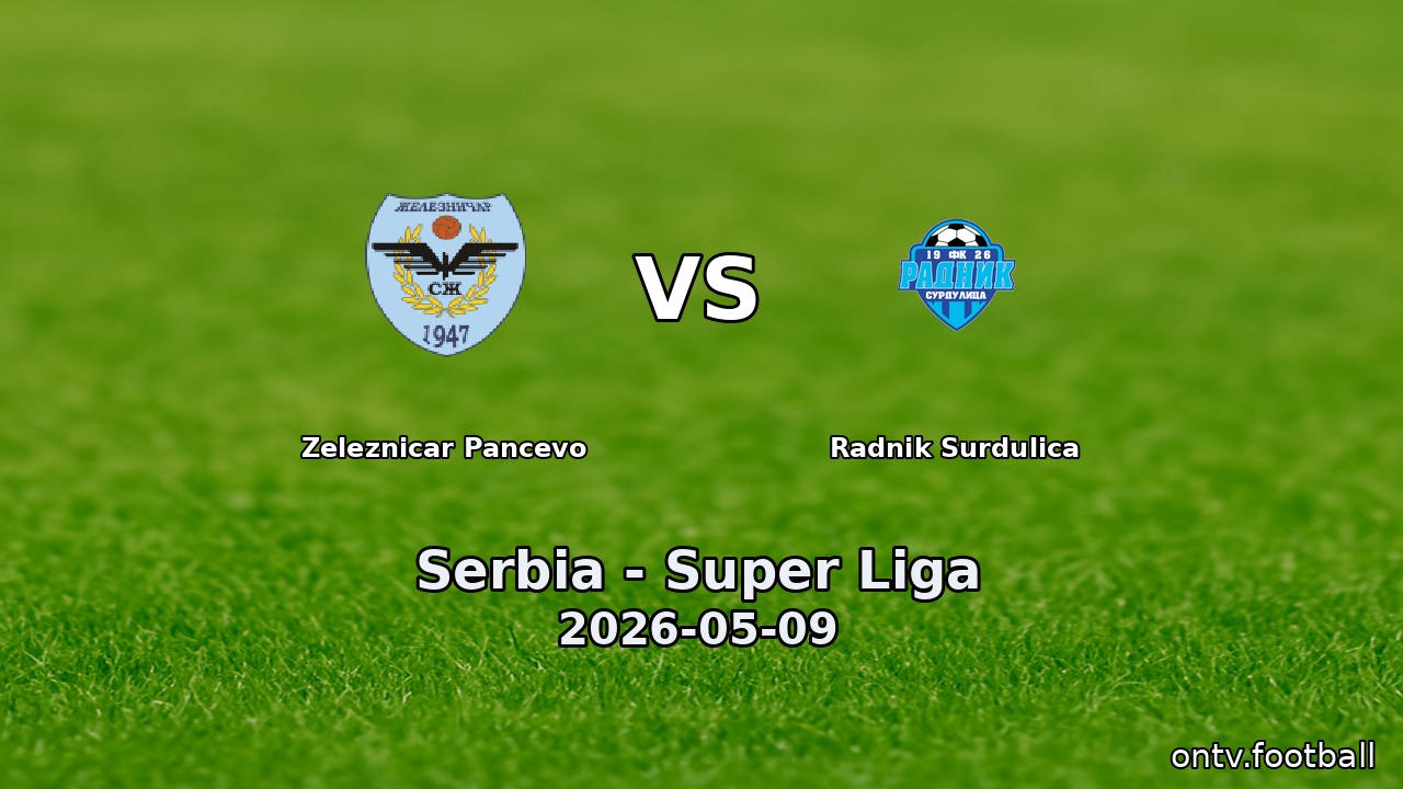 Zeleznicar Pancevo vs Radnik Surdulica