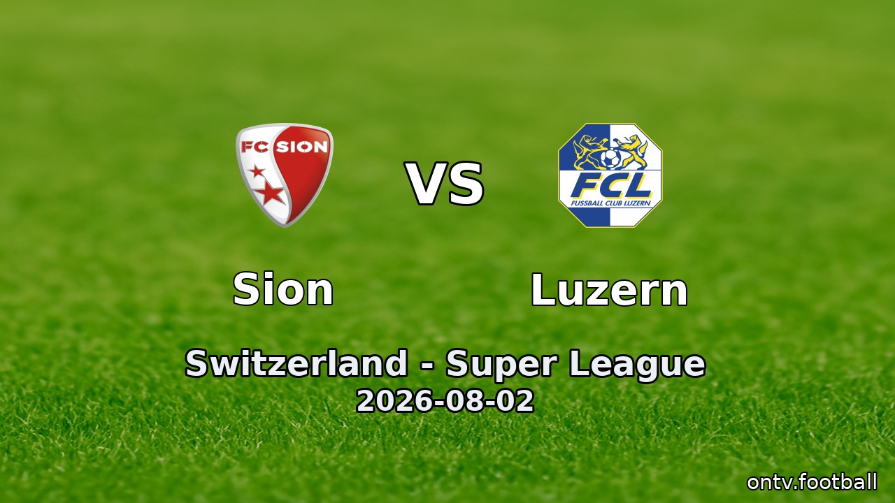 Sion vs Luzern