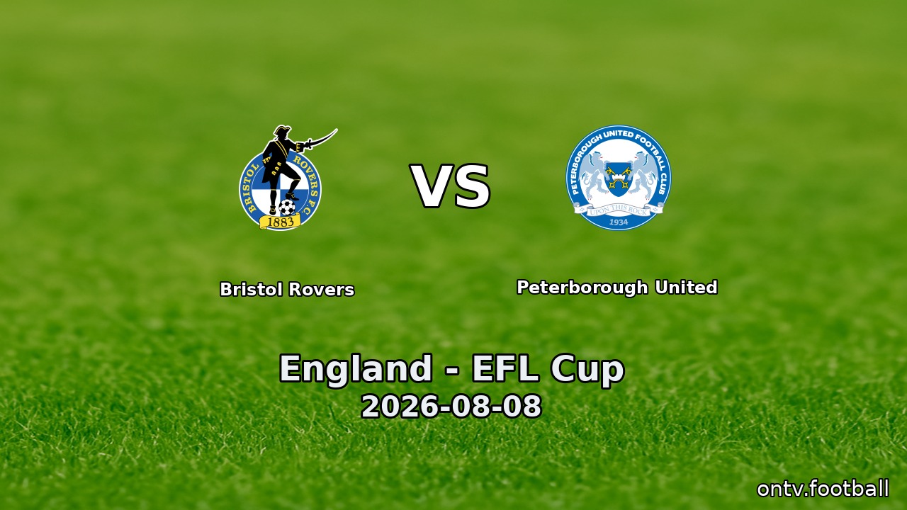 Bristol Rovers vs Peterborough United
