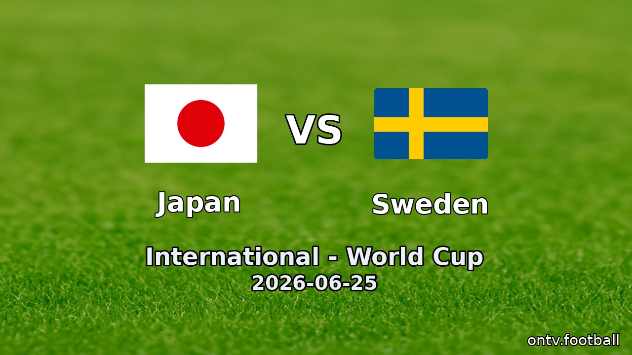 Japan vs Sweden