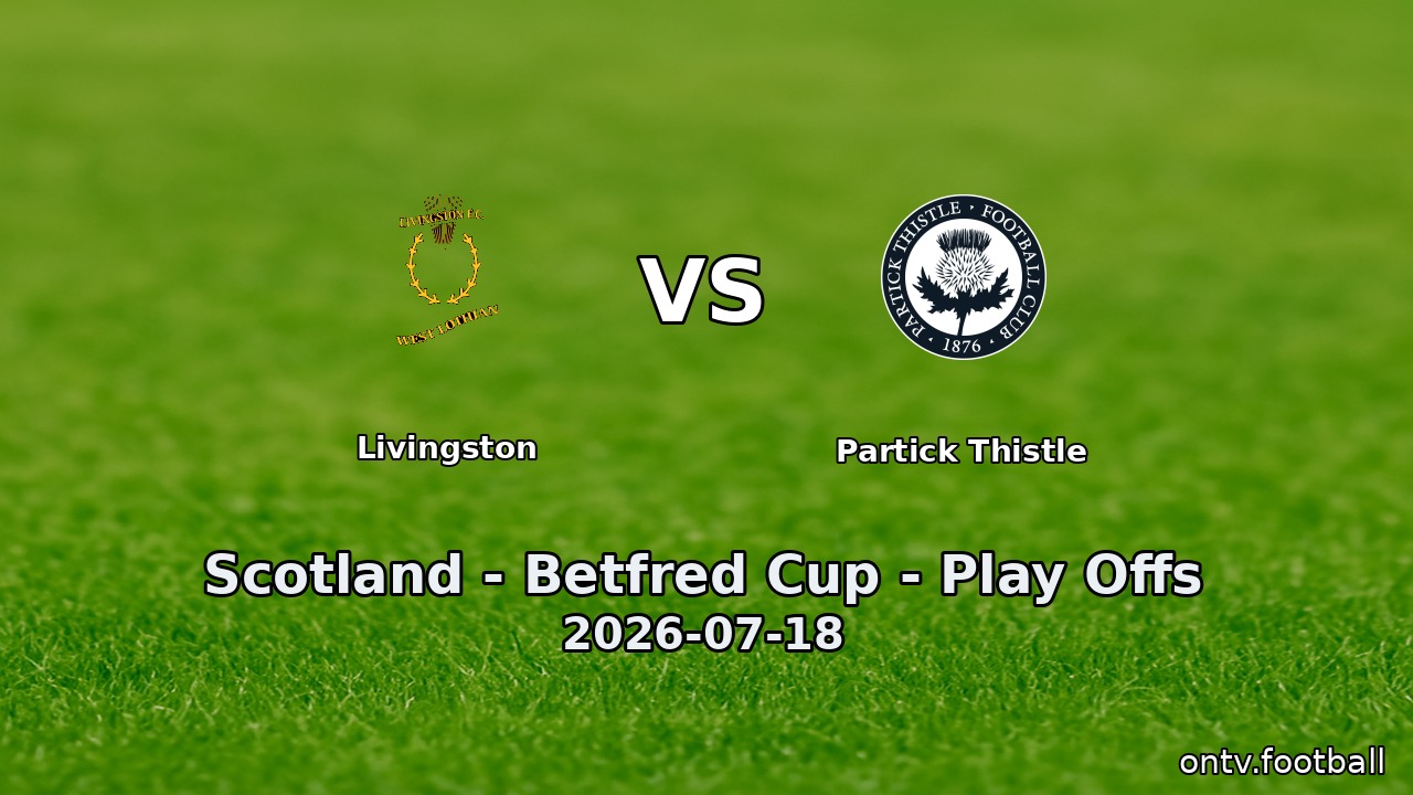 Livingston vs Partick Thistle