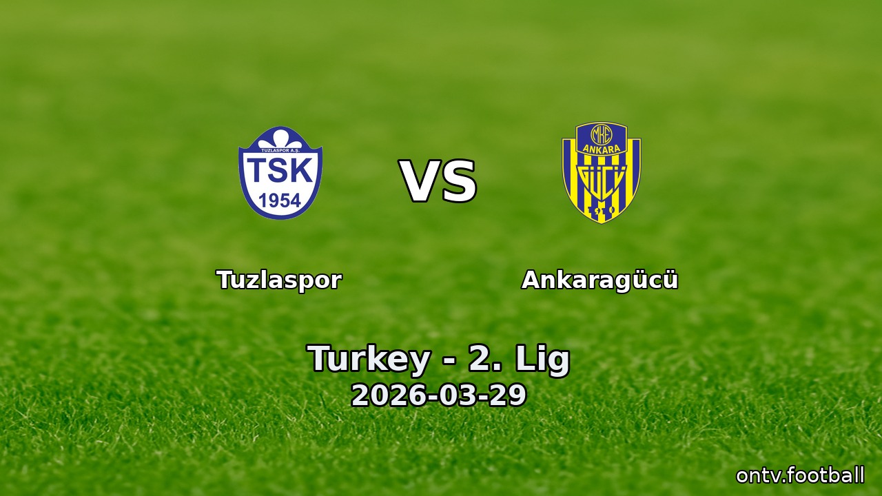 Tuzlaspor vs Ankaragücü