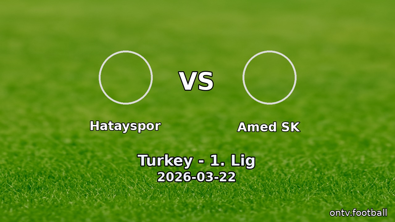 Hatayspor vs Amed SK