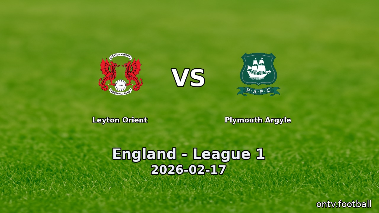 Leyton Orient vs Plymouth Argyle
