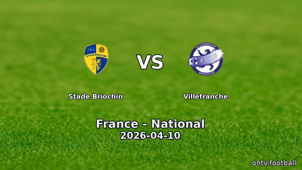 Stade Briochin vs Villefranche
