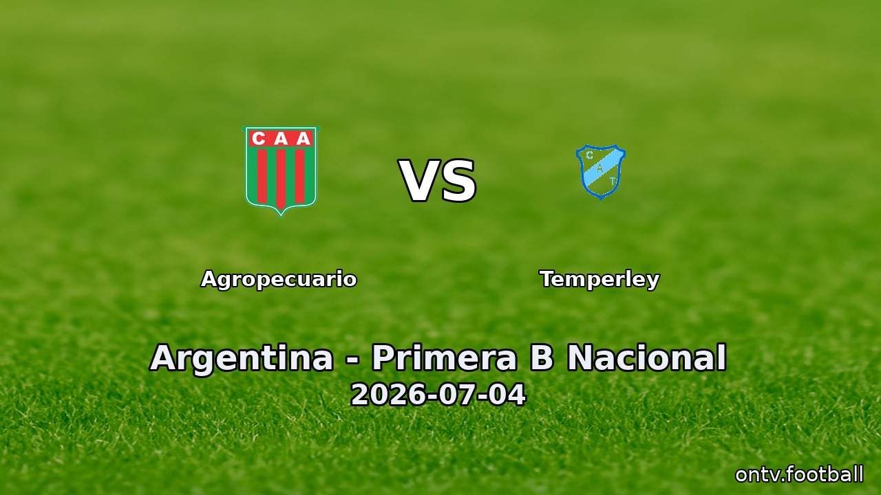 Agropecuario vs Temperley