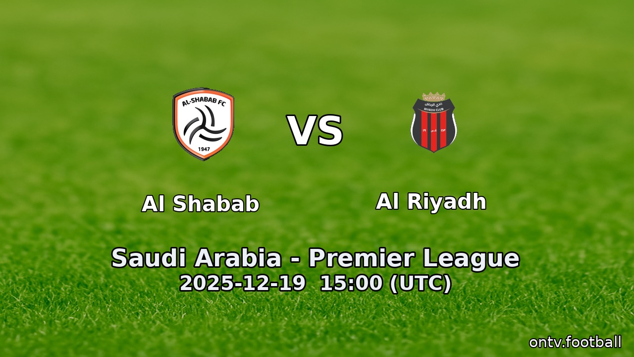 Al Shabab vs Al Riyadh