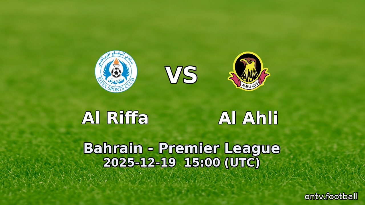 Al Riffa vs Al Ahli