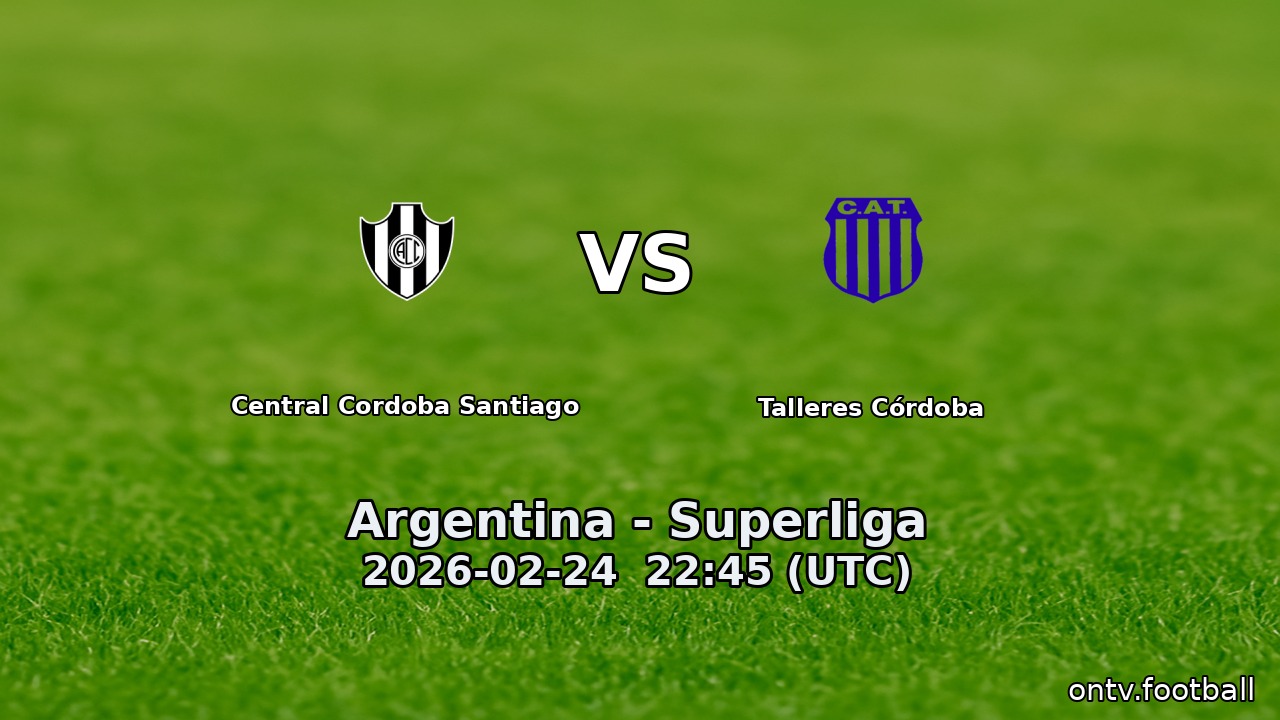 Central Cordoba Santiago vs Talleres Córdoba